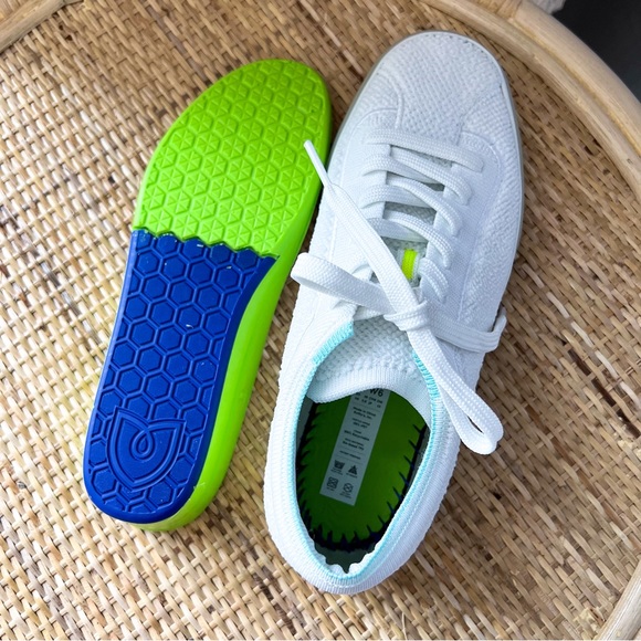 Rothy’s White Terry Lace Up Low Top Sneakers Women’s Size 6 *Retired Model* - Picture 7 of 9